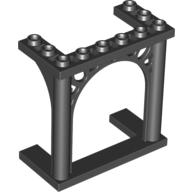 Lego oblouk zdobný 3x6x5, černá (4584483)
